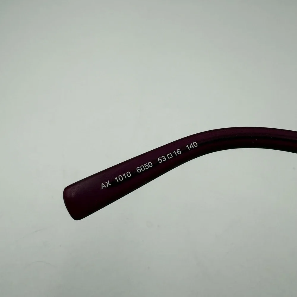 Armani Exchange Glasses Womens Red Square Frames‎ AX 1010 6050 53-16-140 *flaw*